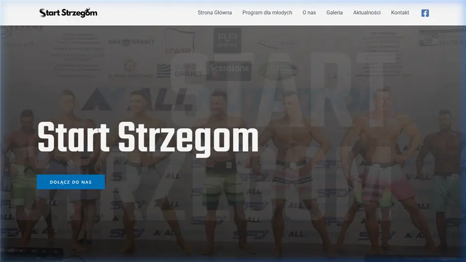 Widok desktop strony Start Strzegom